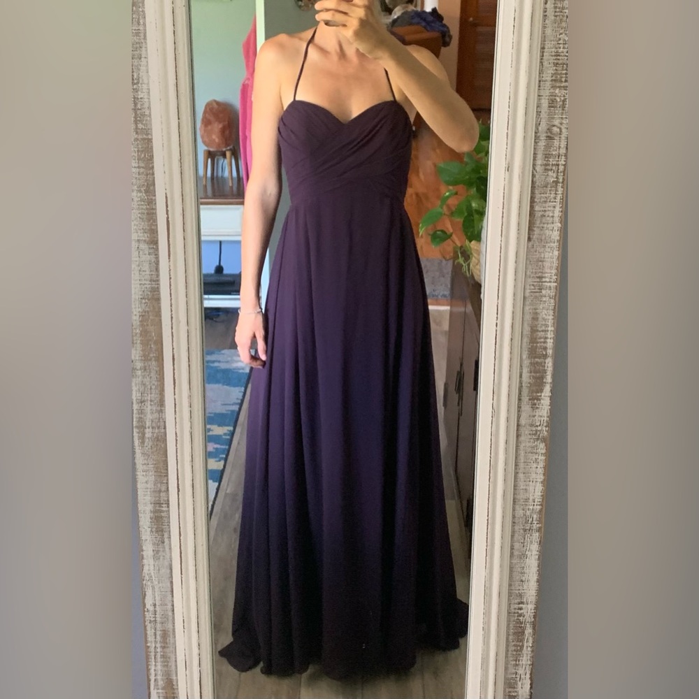 Bill Levkoff Bridesmaid Dress Purple Size 4